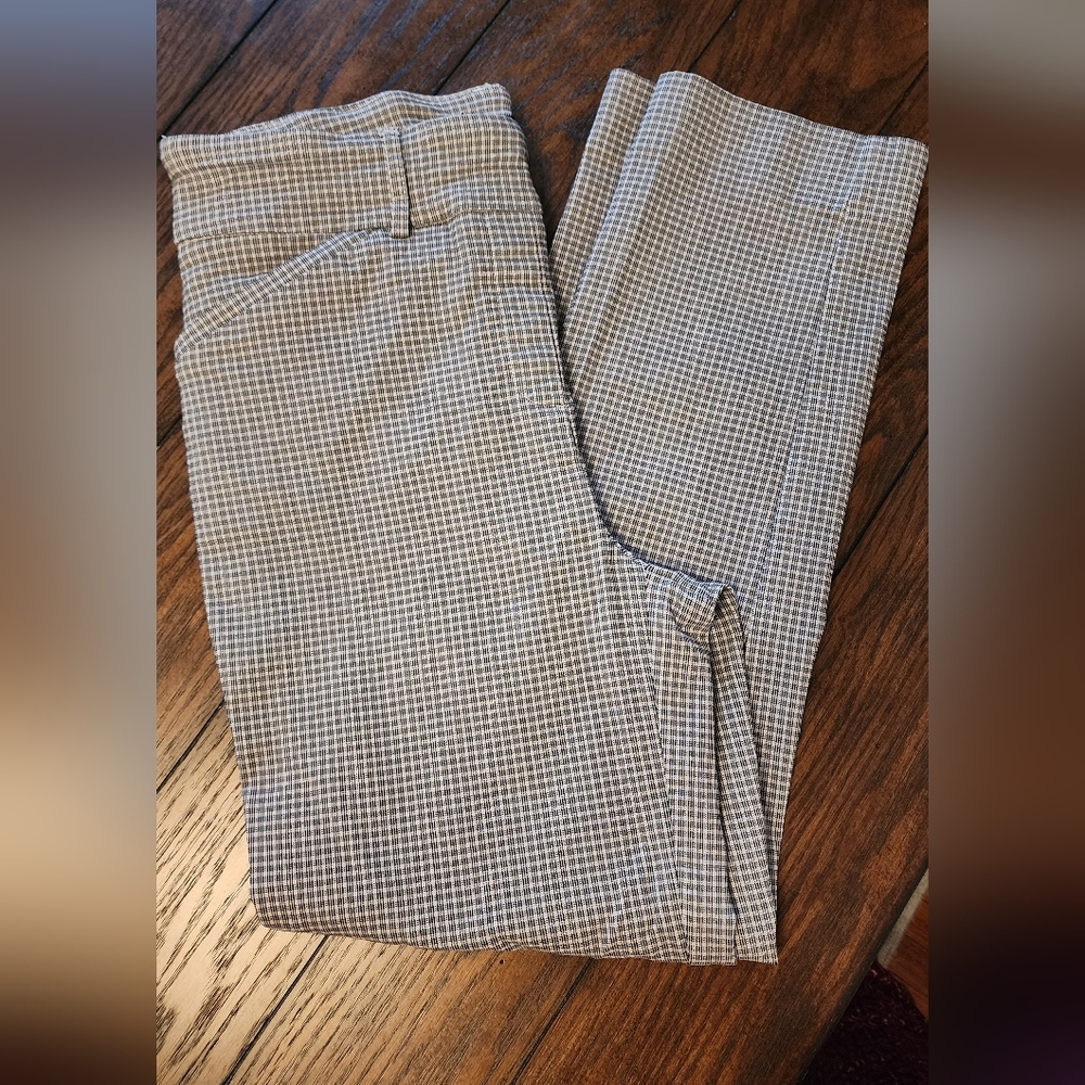 Women's Black And White Checkered Pants